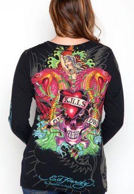 cheap Ed Hardy shirt(Women)-596